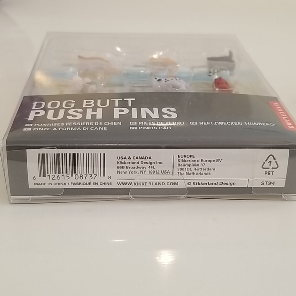 Last chance! NIB Kikkerland Dog Butt Push Pins - Picture 5 of 5
